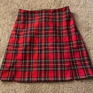 Red Brandy Melville skirt! super cute super flattering and soft!